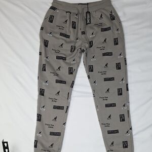 Kangol Gray Graphic Joggers Large